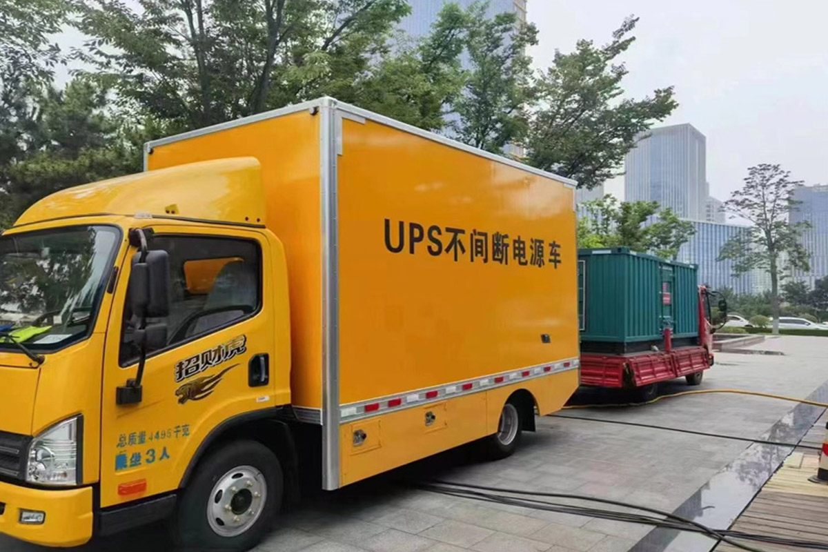 金山屯发电机租赁施工现场