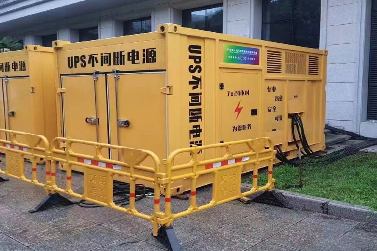 金山屯发电机租赁施工现场